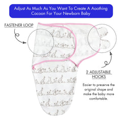 Soarwg Kids swaddle adjustable wings with Velcro enable quick secure wrap