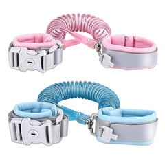 Socub anti-lost wrist link 2-pack pink-blue overview for kids safety