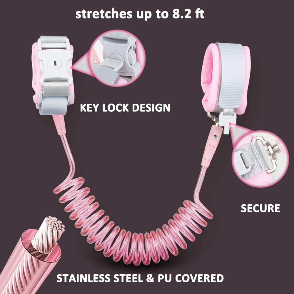 Socub wrist leash extended to 8.2 ft demonstrating freedom with security