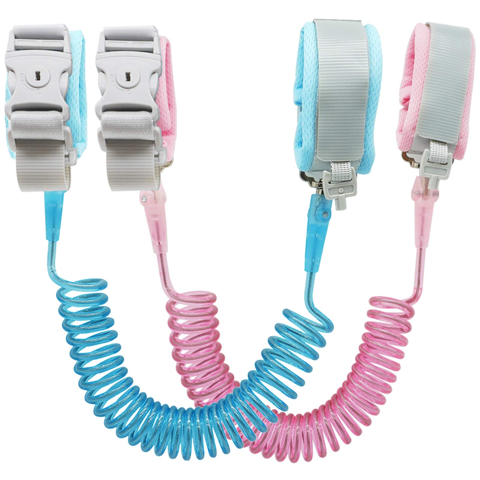 Socub Anti Lost Wrist Link pink closeup highlights secure key-lock design.