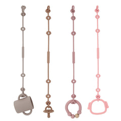 Socub silicone pacifier clip close-up keeps baby items within reach and clean