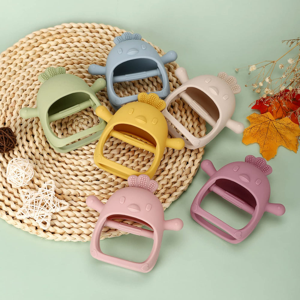 Socub teether beige cooling option for teething relief