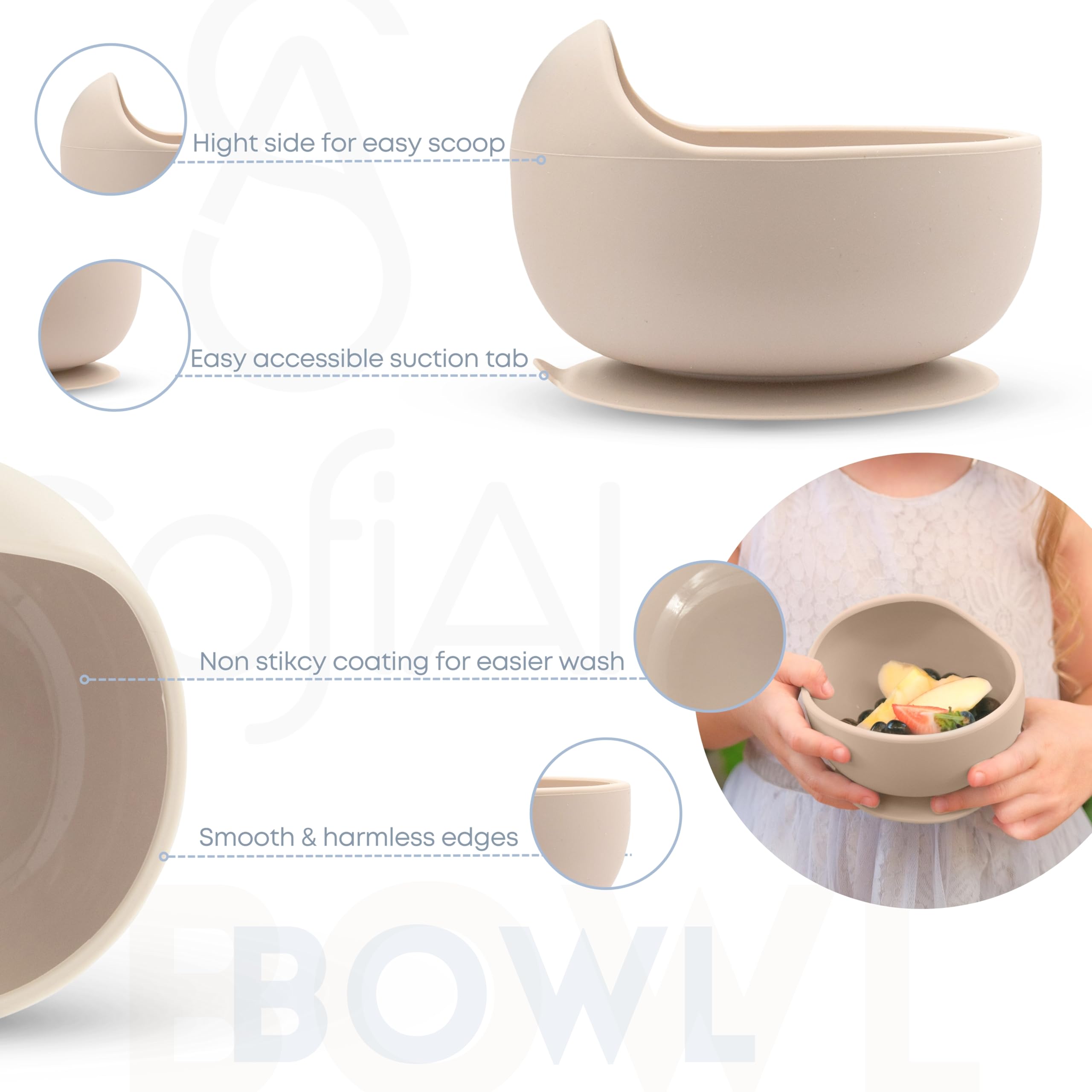 SofiAl 3-in-1 cup shows snack, drink, and straw versatility
