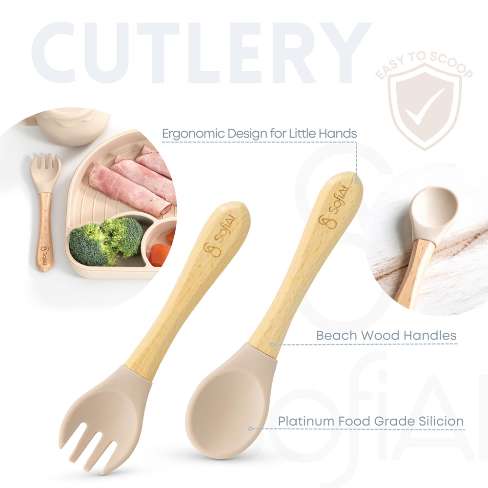 SofiAl fork provides easy grip for self-feeding practice
