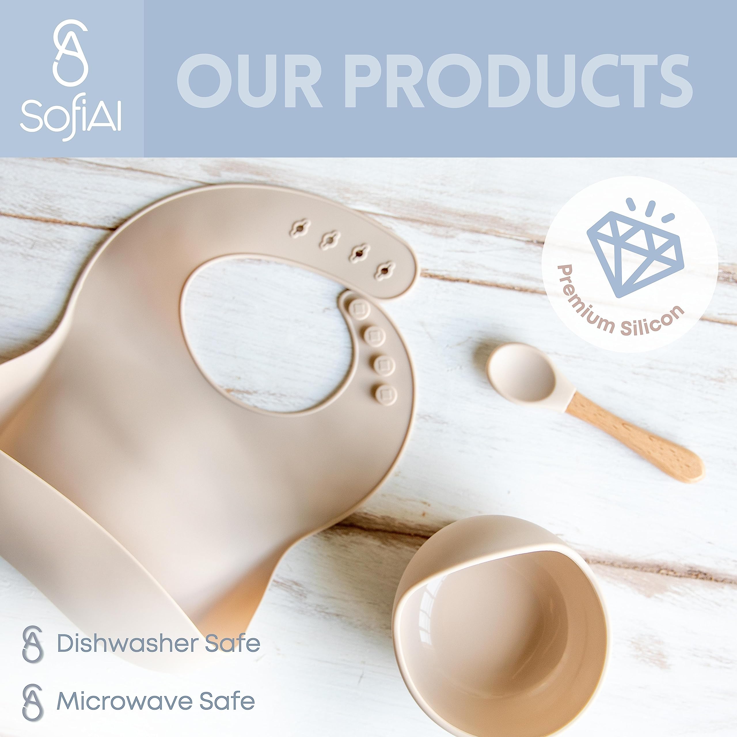 SofiAl self-feeding practice plate supports early independence.