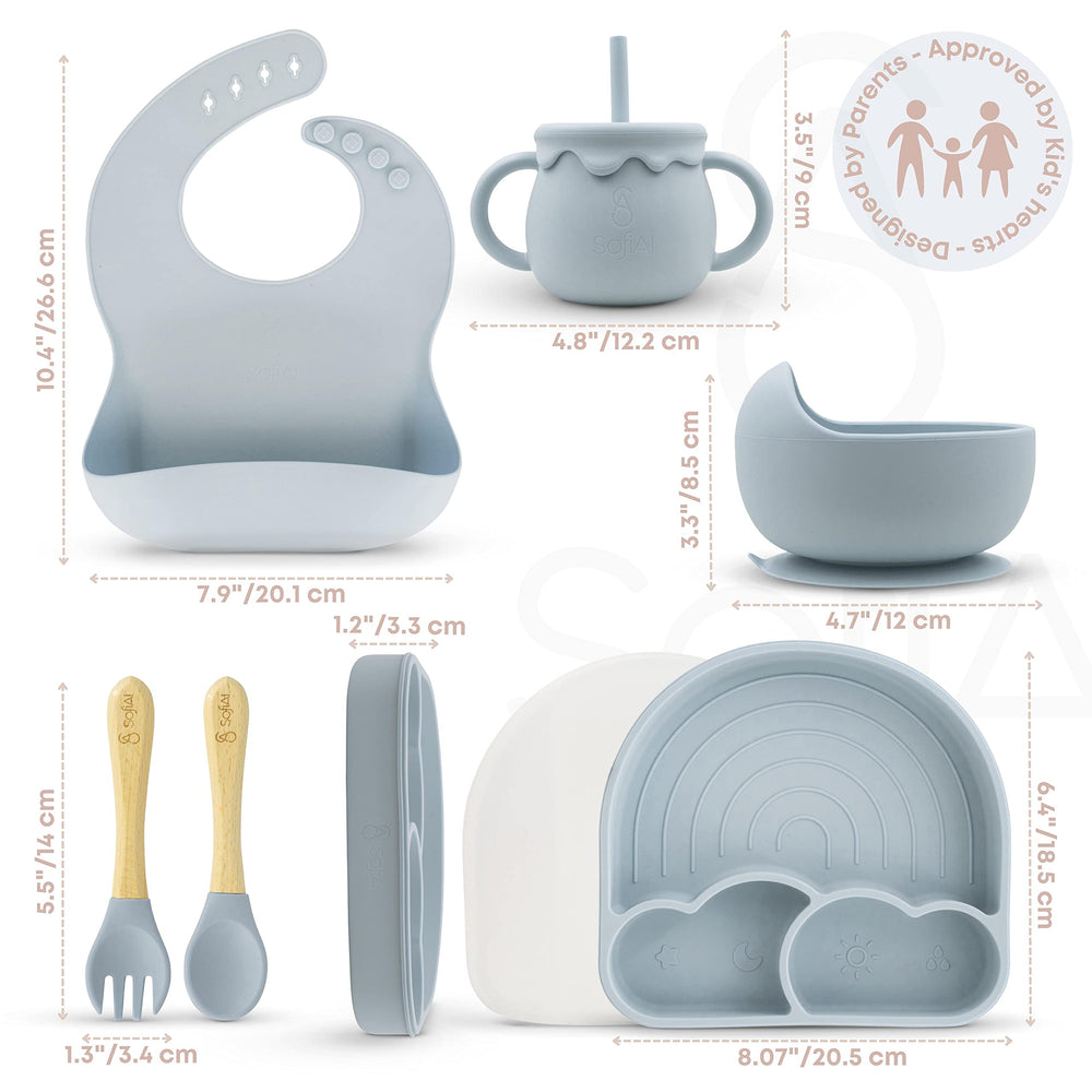SofiAl dishwasher-safe and easy-clean silicone set for quick care