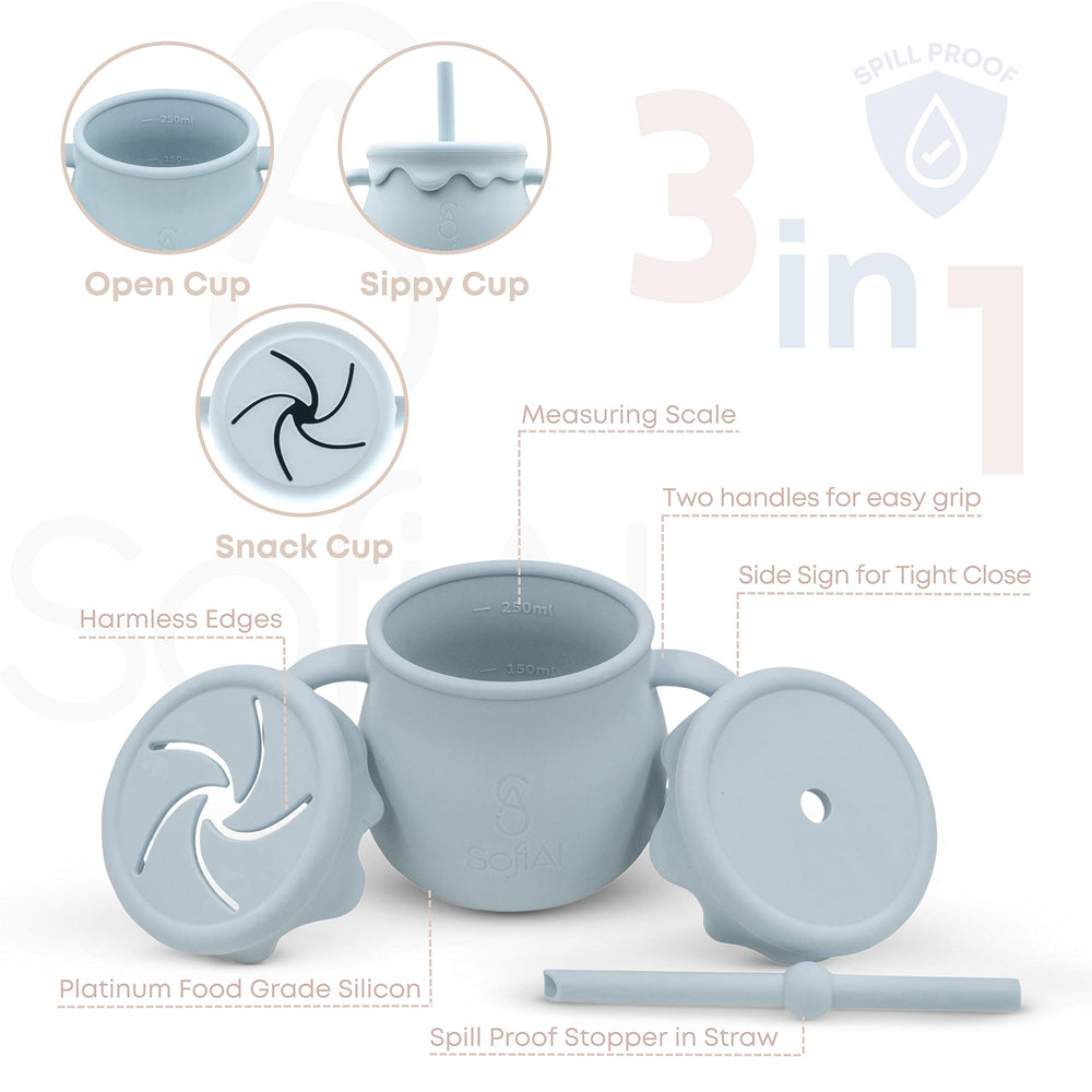 SofiAl silicone spoon designed for soft gums and easy scooping