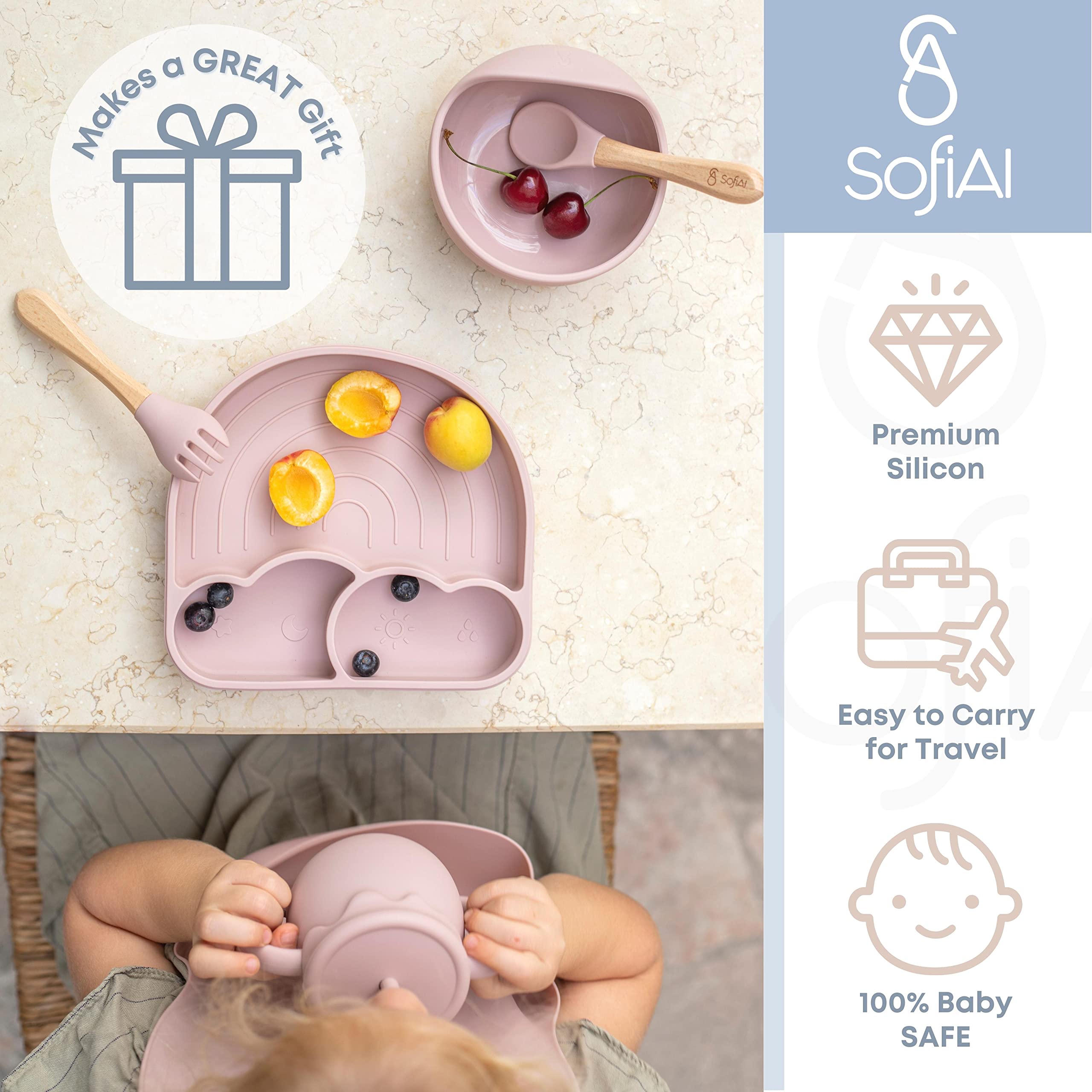 SofiAl 3-in-1 cup promotes independent sipping and snack storage