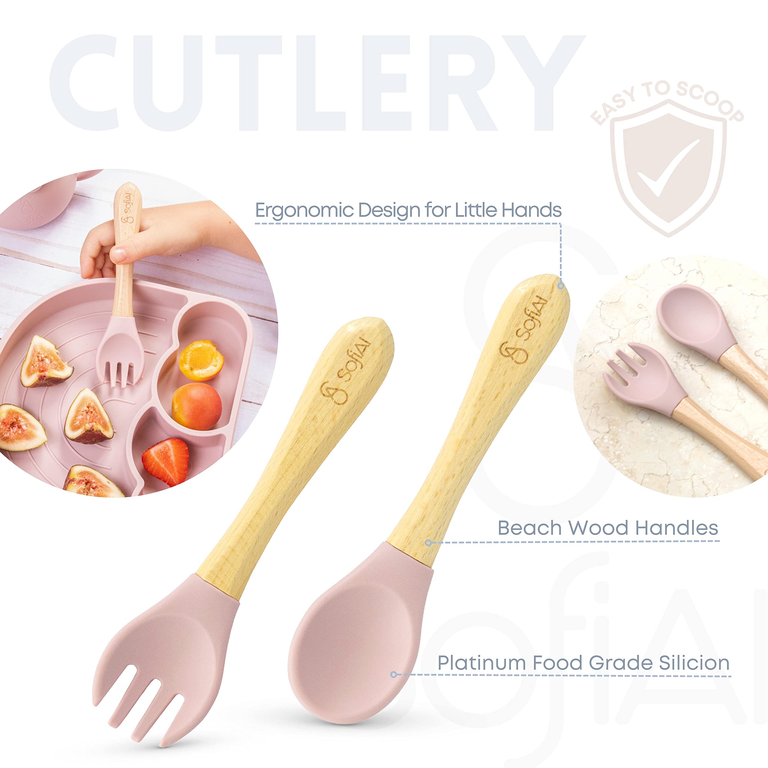 SofiAl fork supports independent feeding with a safe ergonomic design