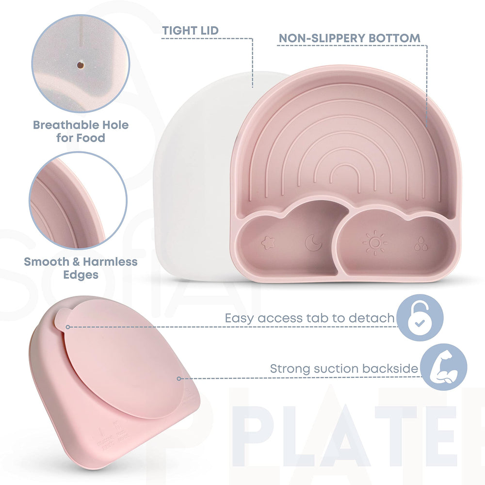 SofiAl 3-in-1 cup shows snack, drink, and straw lids for versatility