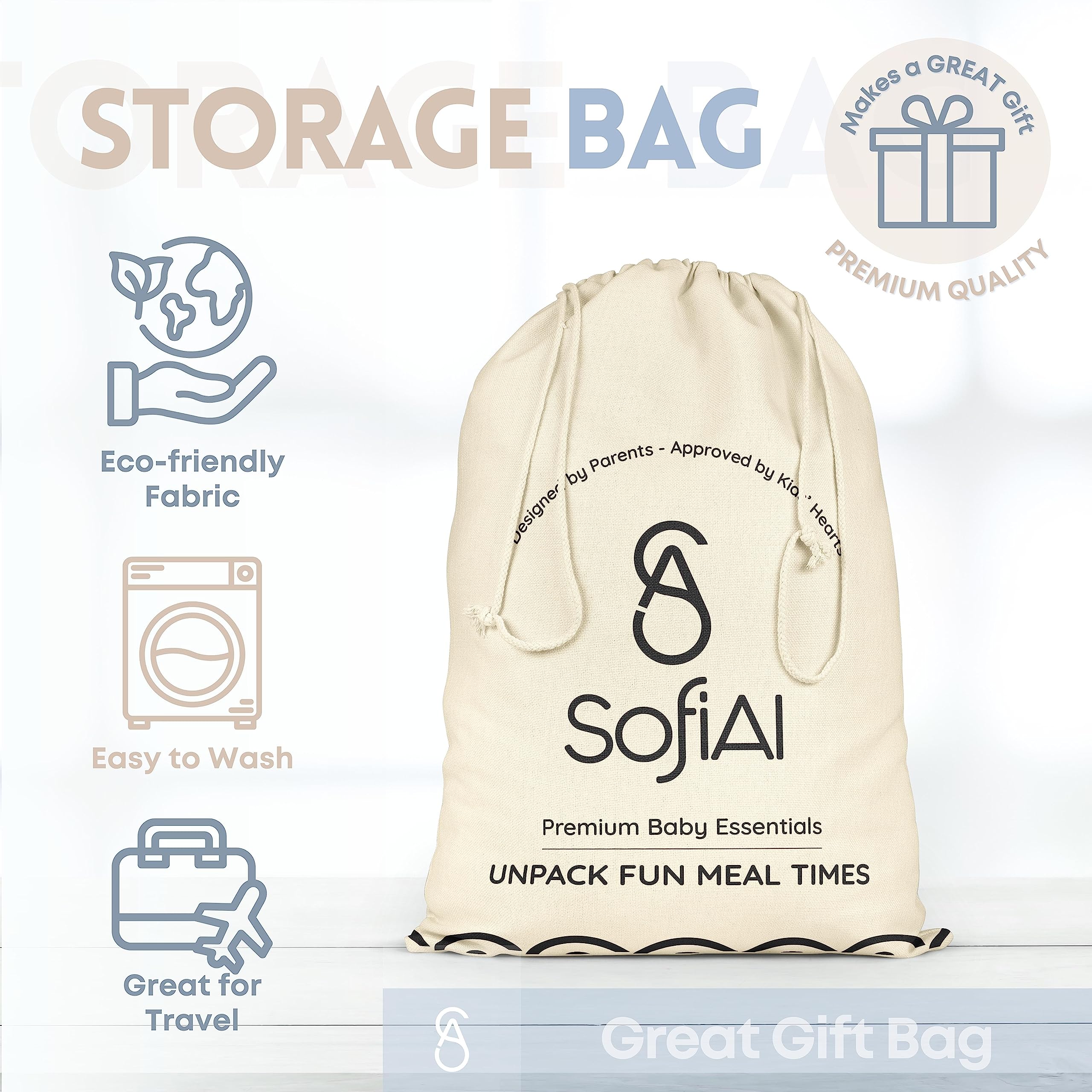 SofiAl dishwasher-safe utensils for quick cleanup after meals.