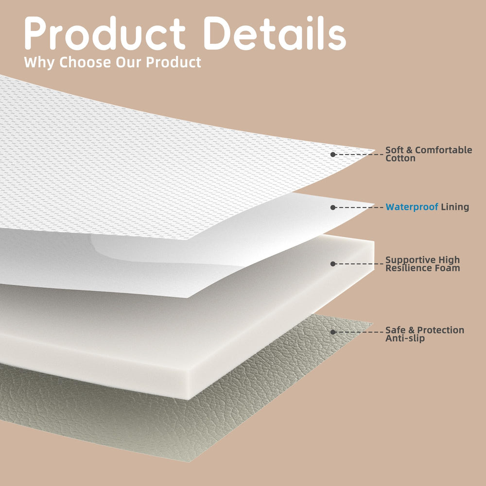 Sofoliana changing pad safety features include belt and non-slip bottom