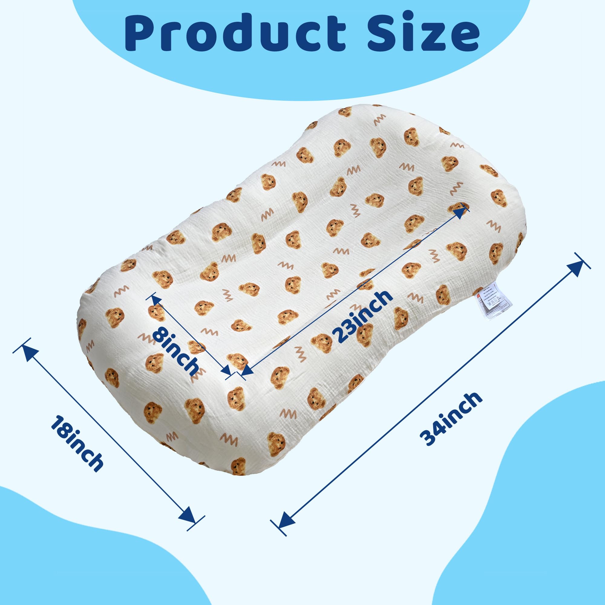 Sofoliana Baby Lounger removable-washable-cover for easy cleaning.
