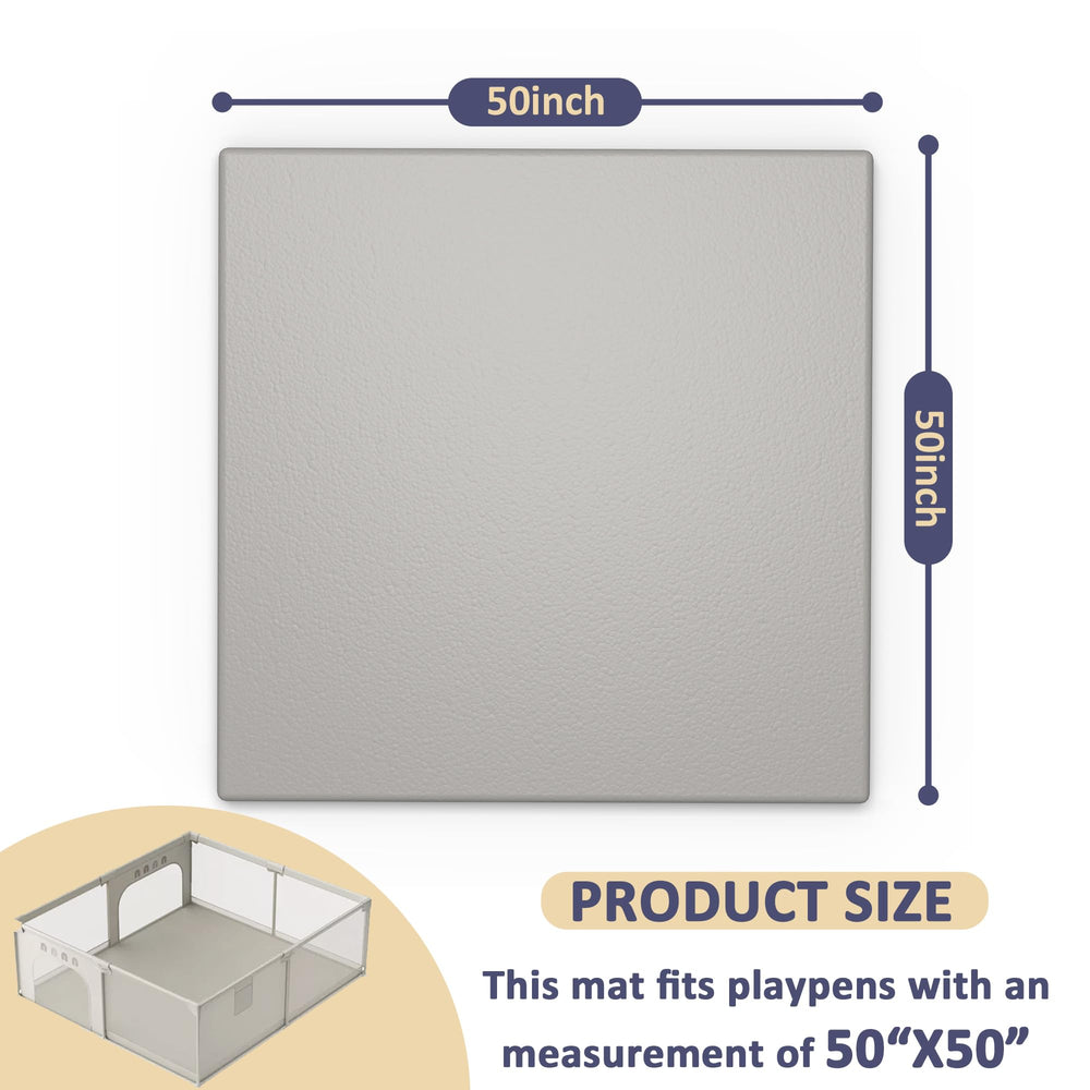 Sofoliana vegan leather baby play mat 50x50 dimensions highlight spacious area