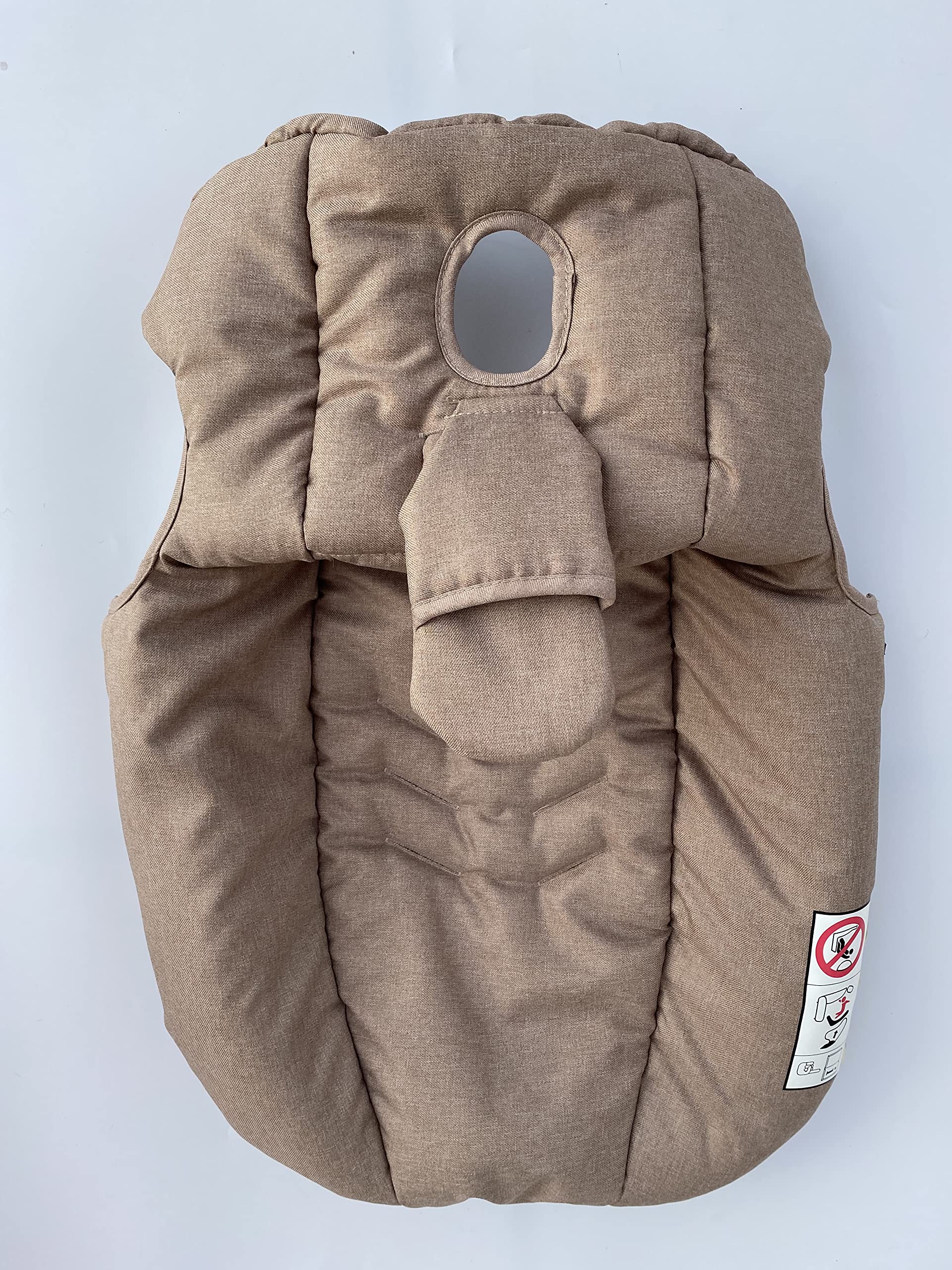 Soft material beige detail highlights comfortable fabric and gentle touch against baby's skin.