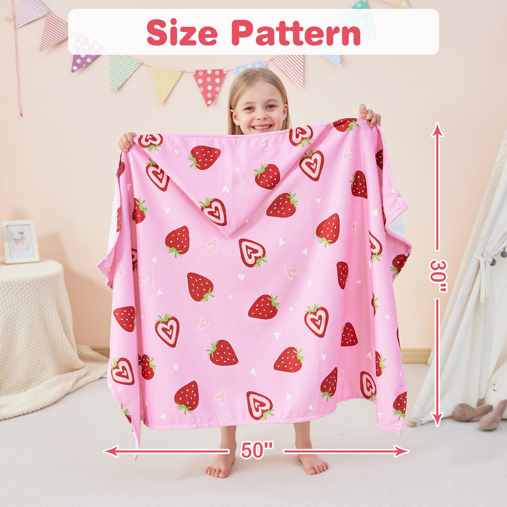 Softan Saftan towel for pool or beach keeps child dry and cozy.
