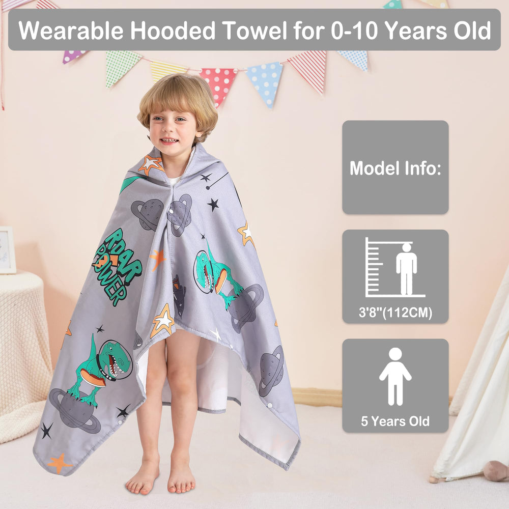 Softan Saftan hooded towel closeup emphasizes stitching and cozy feel.