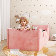 SOFTLYNICE toddler bed guard rails secure sleep space for toddlers