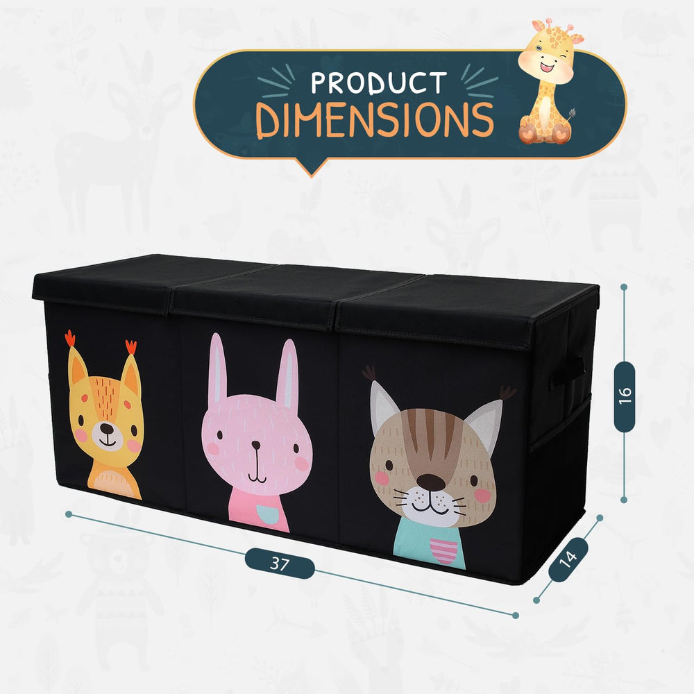 SoftOwl toy storage collapsible design folds neatly when not in use.