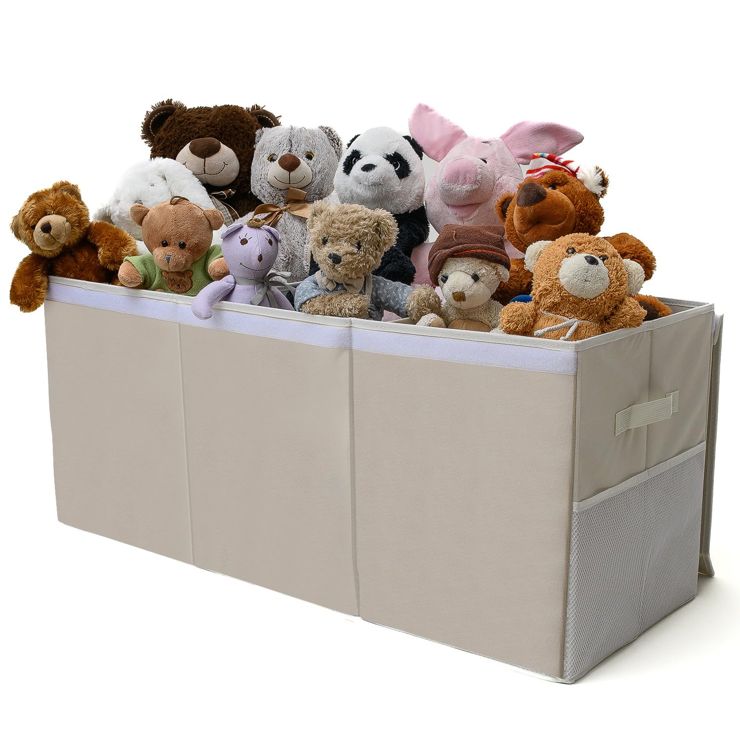 SoftOwl extra-large toy storage organizer dust-protected lid keeps contents clean.