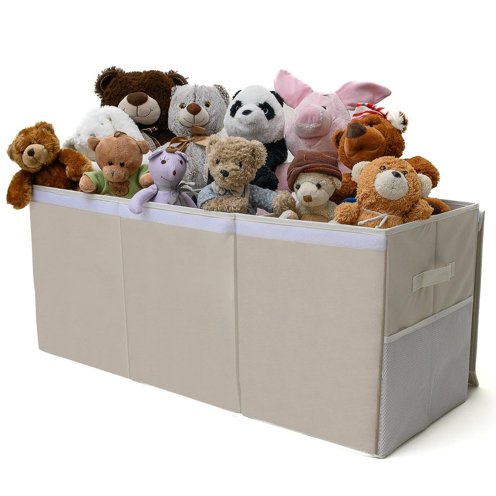 SoftOwl extra-large toy storage organizer dust-protected lid keeps contents clean.