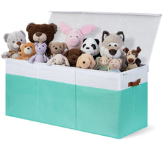 SoftOwl extra large toy storage organizer with lid provides ample capacity for clutter-free playroom storage.