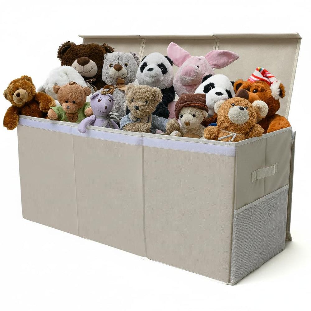 SoftOwl extra-large toy storage organizer with lid full view for tidy playrooms.