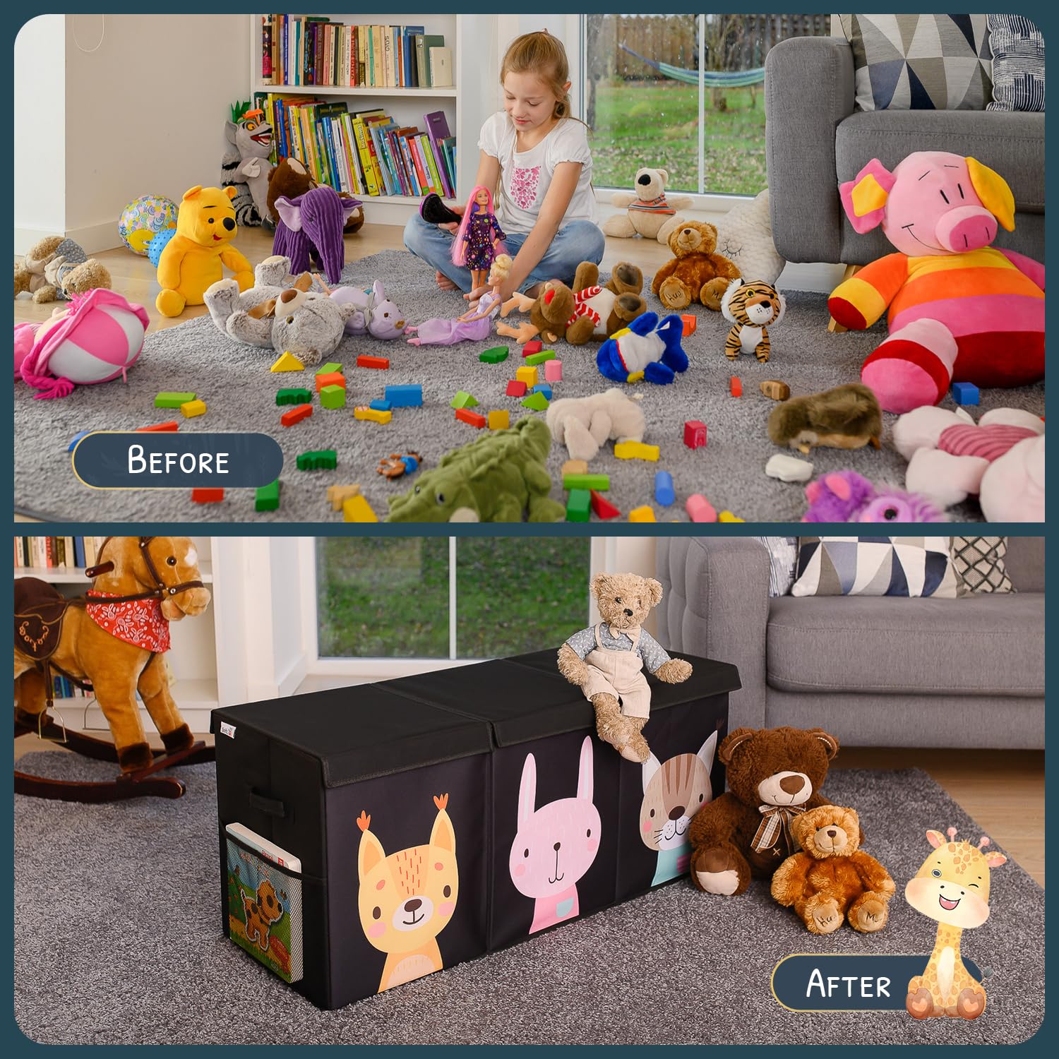 SoftOwl nursery decor storage blends with room design while keeping items tidy.