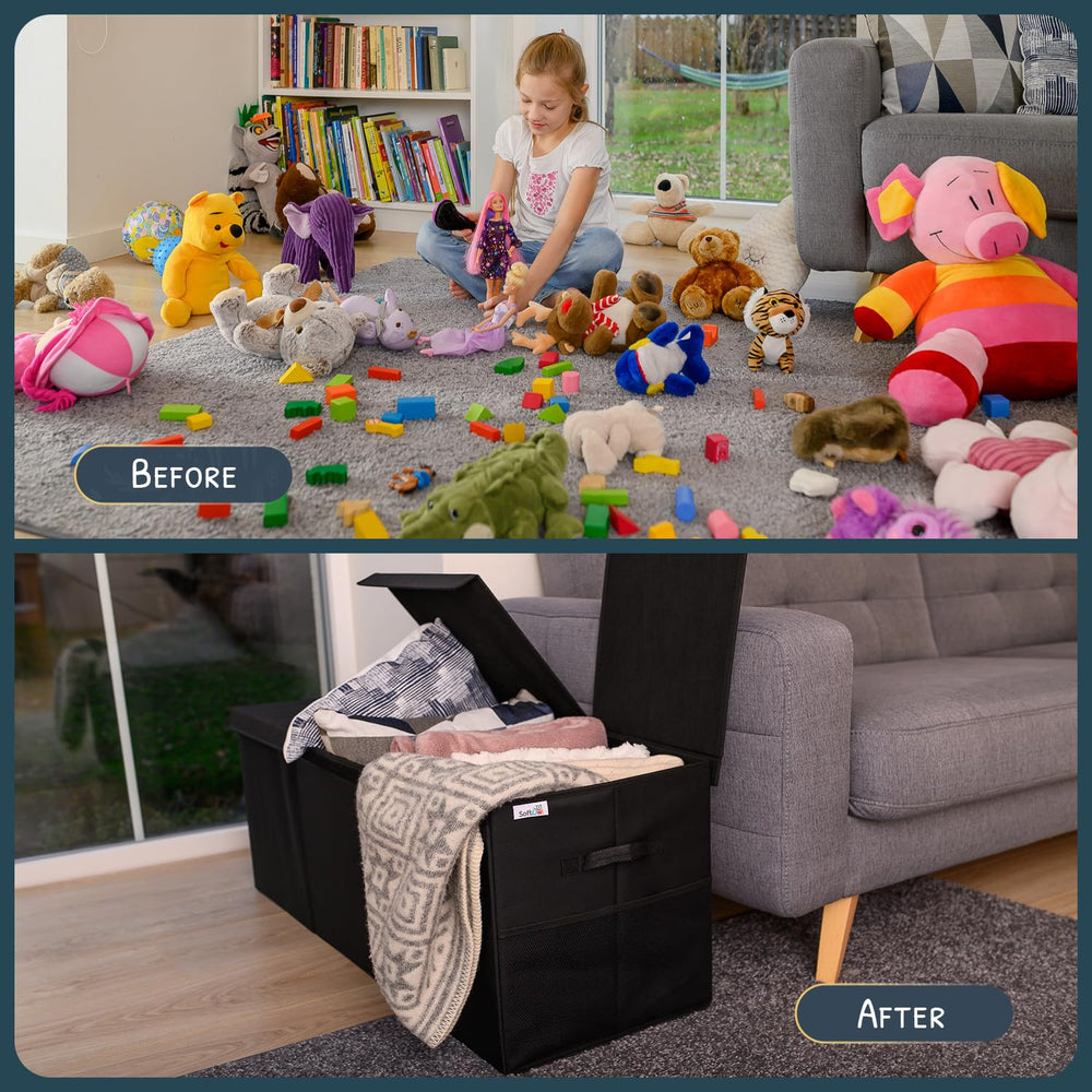 SoftOwl spacious 37x16x14 inch organizer helps declutter play spaces