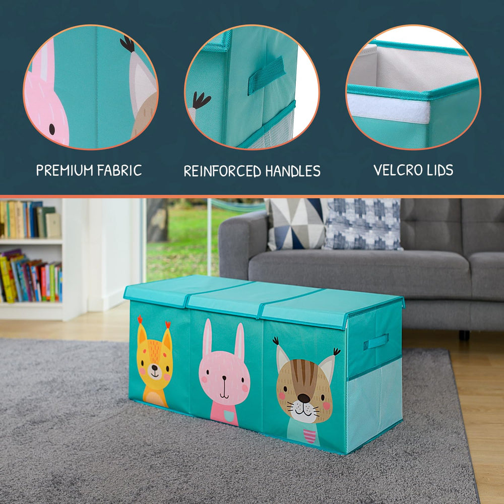 SoftOwl toy storage organizer collapsible compact design saves closet space after use.