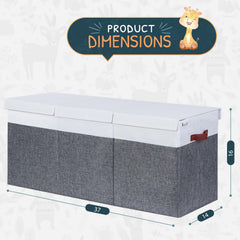 SoftOwl toy storage organizer collapsible design saves space when not in use.