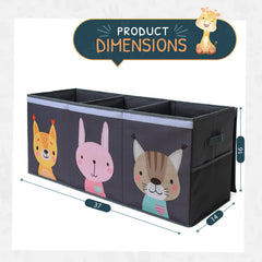 SoftOwl toy storage organizer collapsible design saves space when not in use.