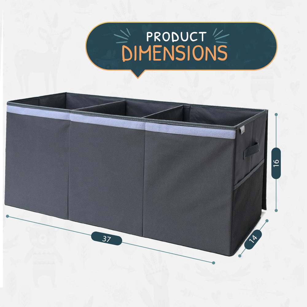 SoftOwl toy storage organizer with dividers creates organized zones for toys and books.