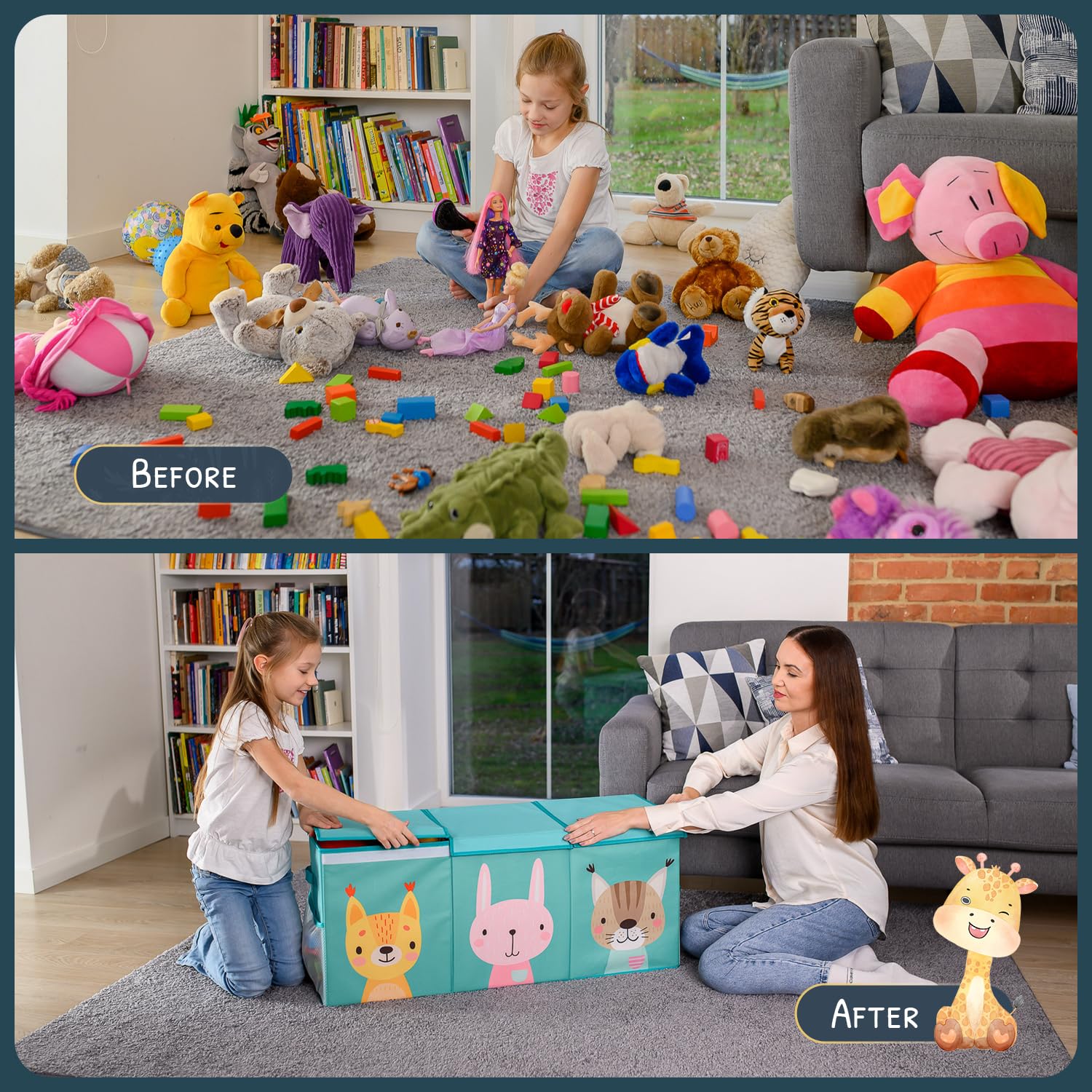 SoftOwl toy storage organizer with durable Oxford fabric withstands daily use.