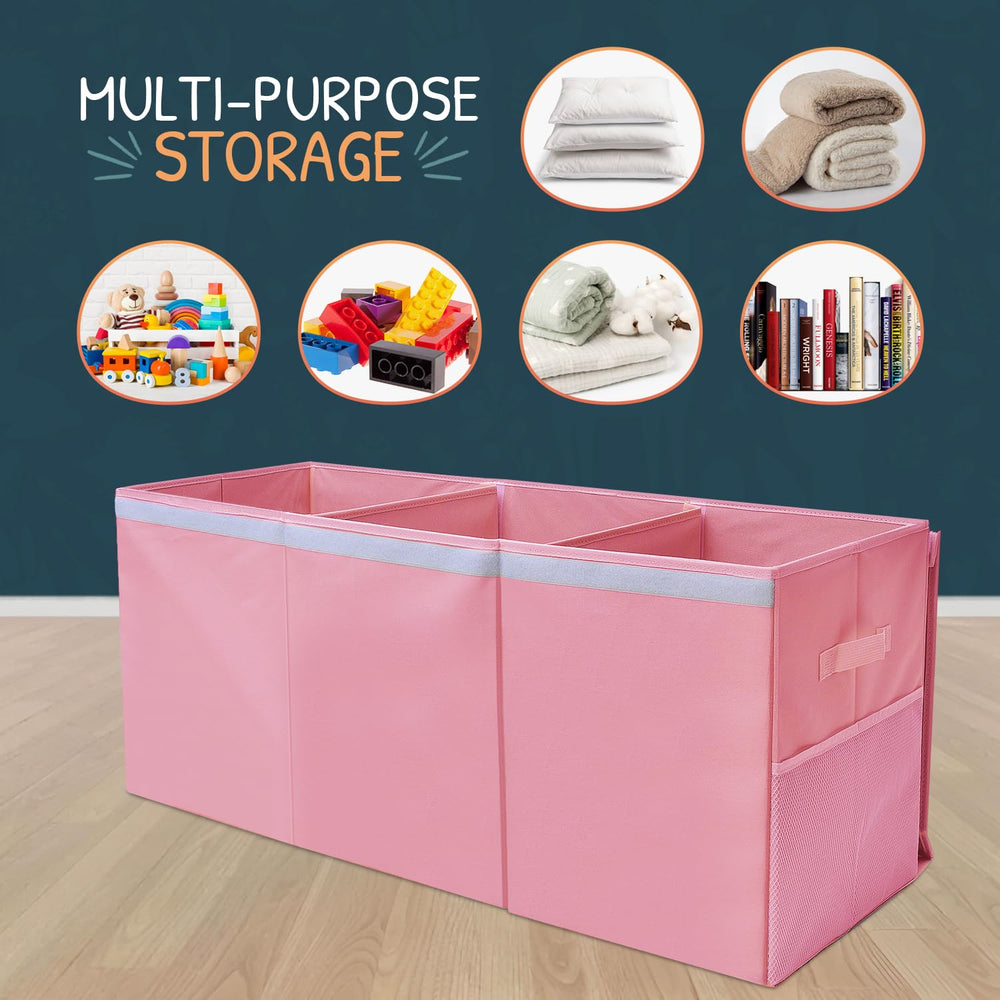 SoftOwl interior dividers help separate toys and books for easier sorting.