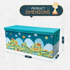 SoftOwl toy storage organizer with side mesh pockets for quick access to essentials.
