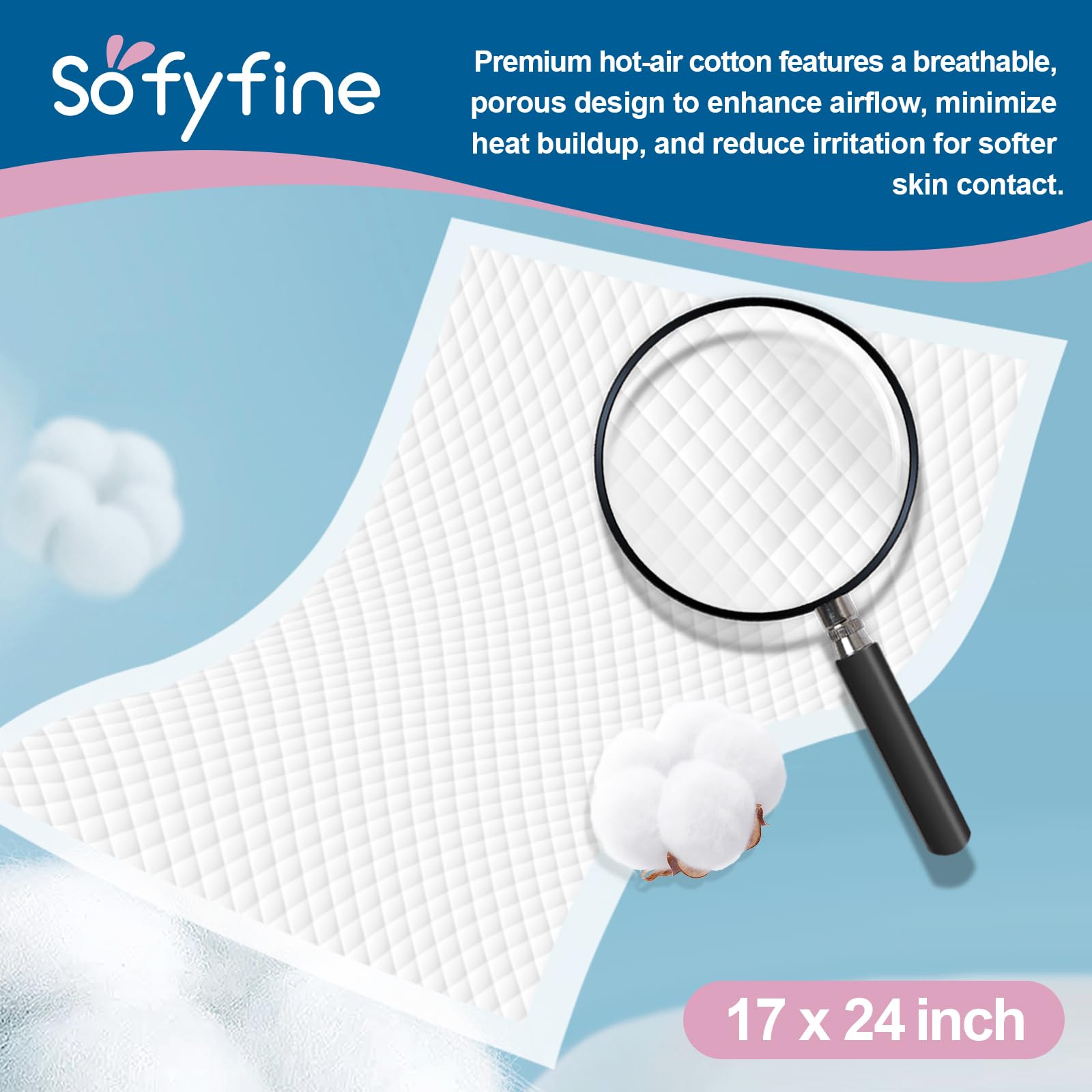 SOFYFINE changing pad 5-layer design emphasizes enhanced absorption