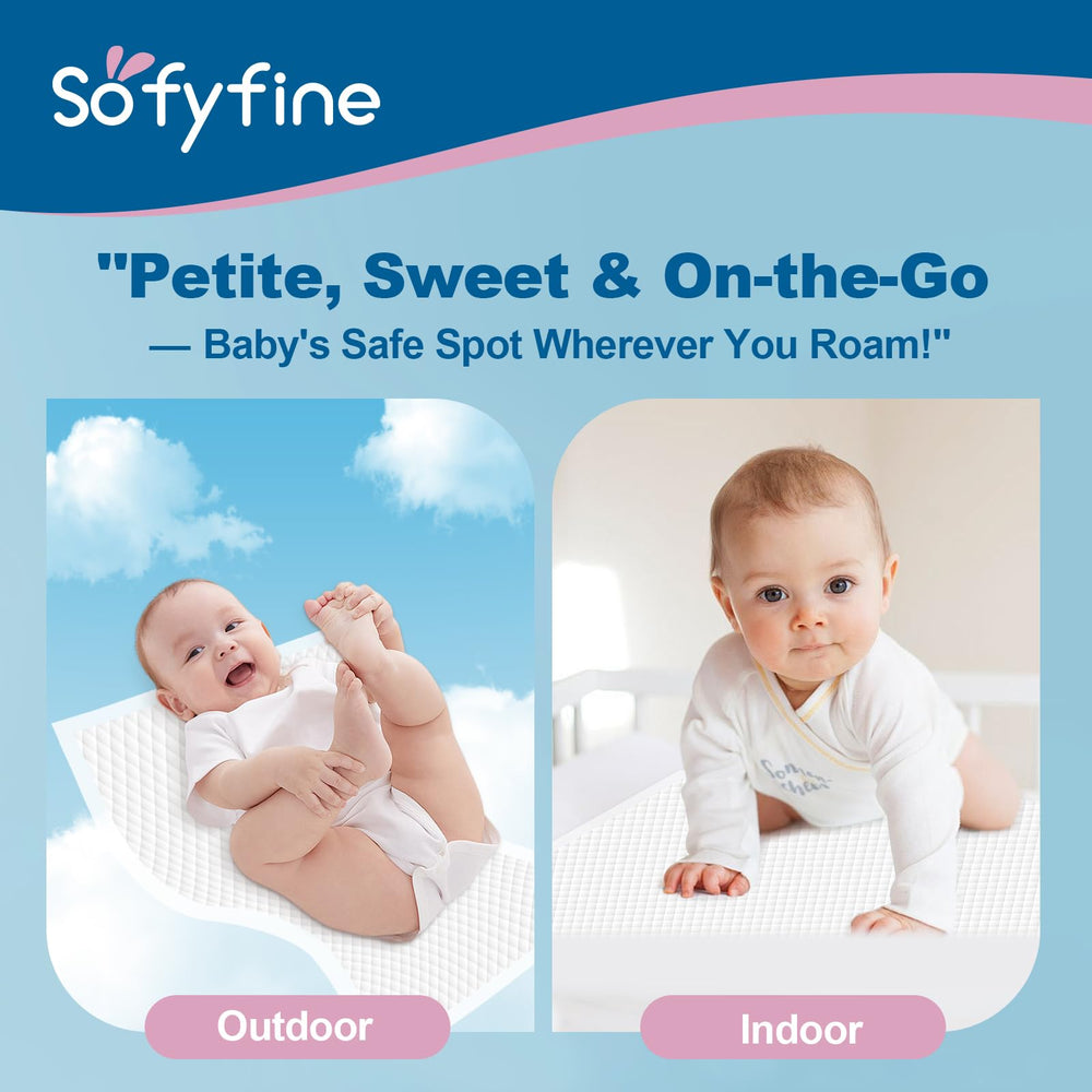 SOFYFINE changing pad waterproof backing protects surfaces from leaks