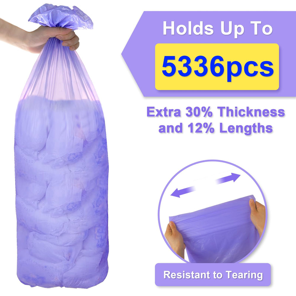 SOHBCLE 5336-diapers capacity refill bag supports extended use between changes.