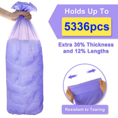 SOHBCLE 5336-diapers capacity refill bag supports extended use between changes.