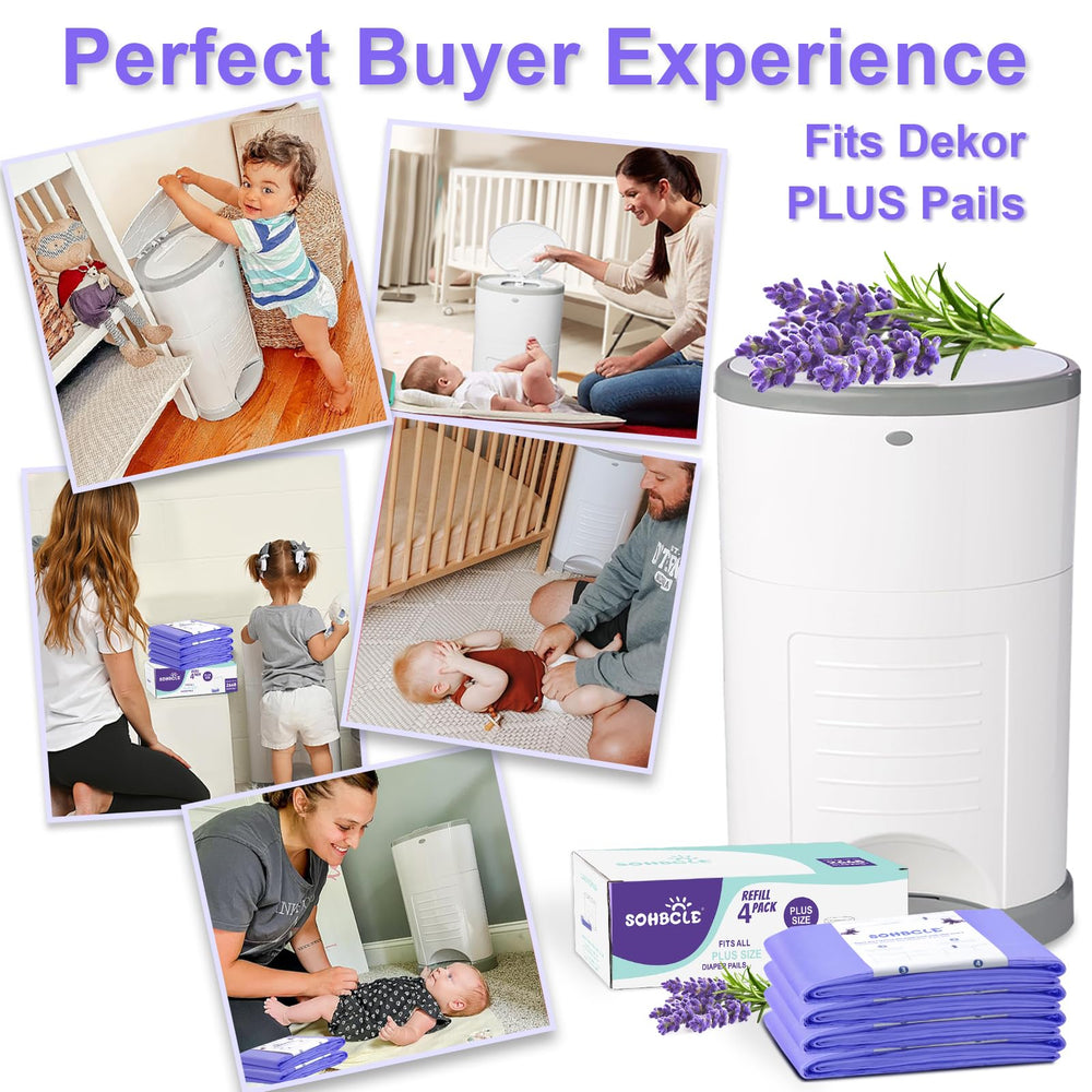 SOHBCLE economical diaper pail refill option for families