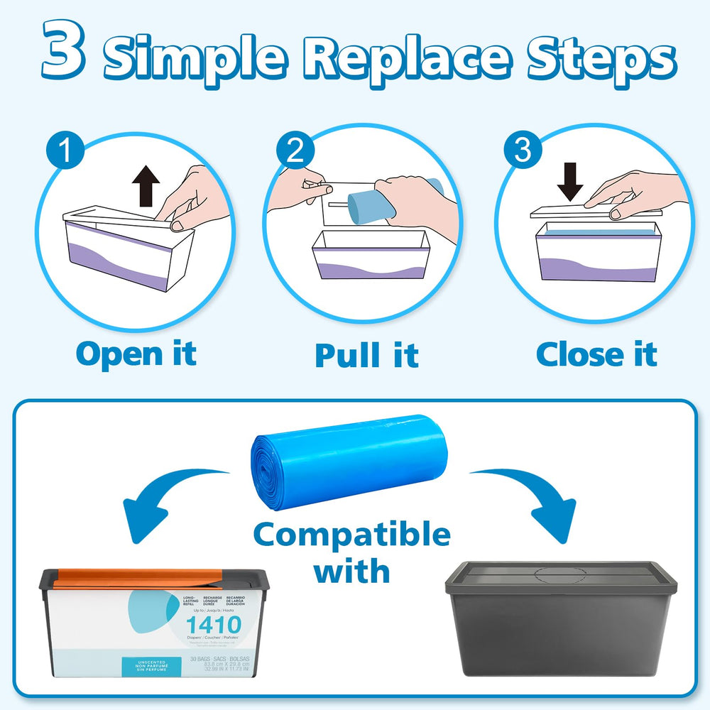 SOHBCLE large-capacity 60-bag pack for long-lasting convenience