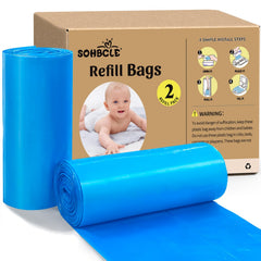 SOHBCLE refill bags on tear-off line showing quick disposal