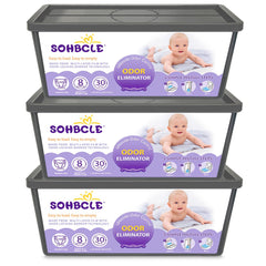 SOHBCLE refills demonstrate Genie compatibility for easy bag changes and odor containment.