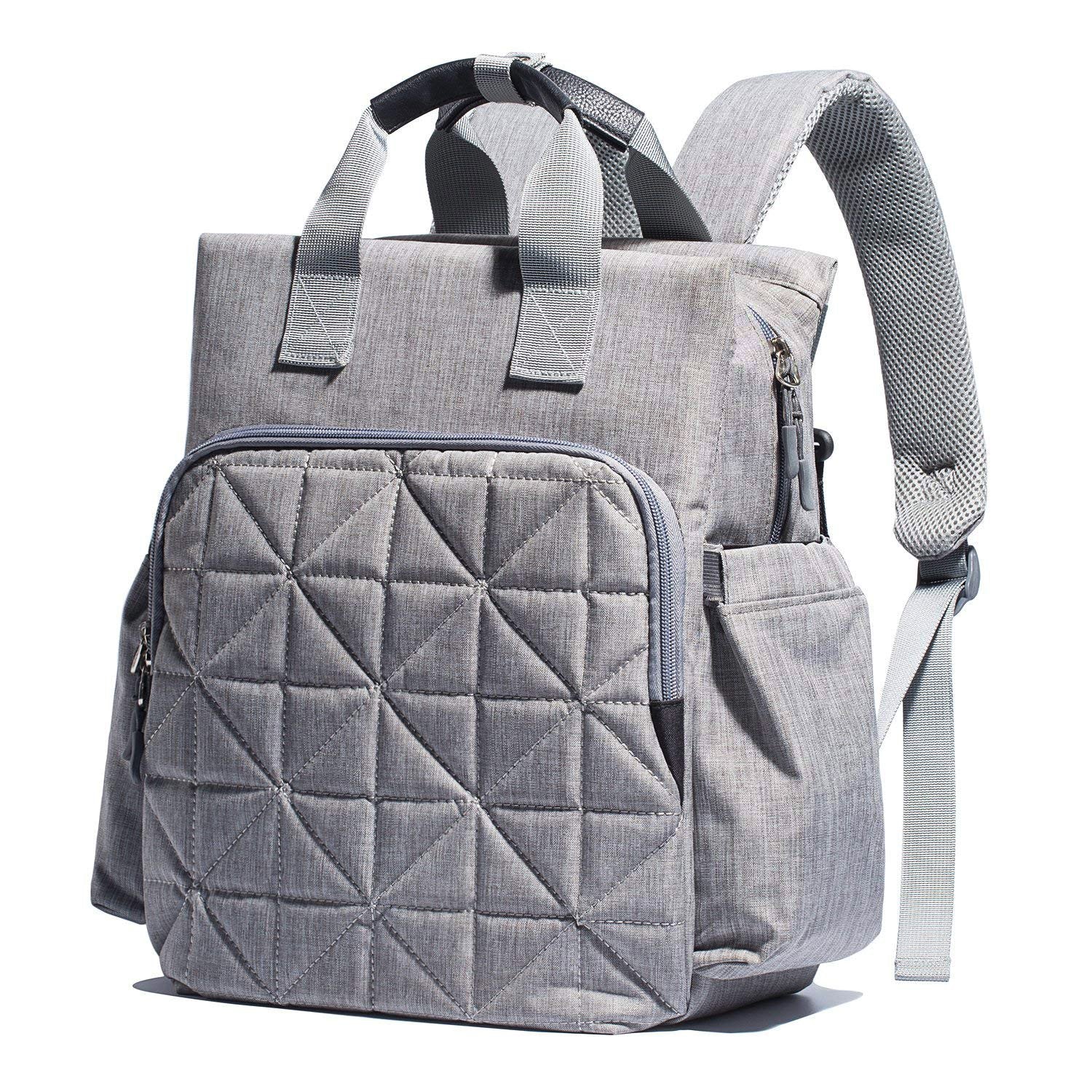 SoHo Designs Kenneth Diaper Backpack front view showcases organized storage for on-the-go parents