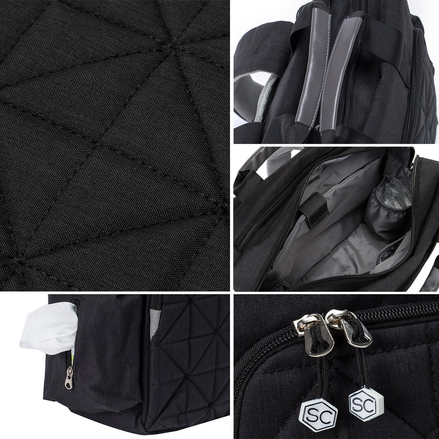 SoHo Designs Kenneth laptop-compatible main compartment holds up to 14-inch devices.