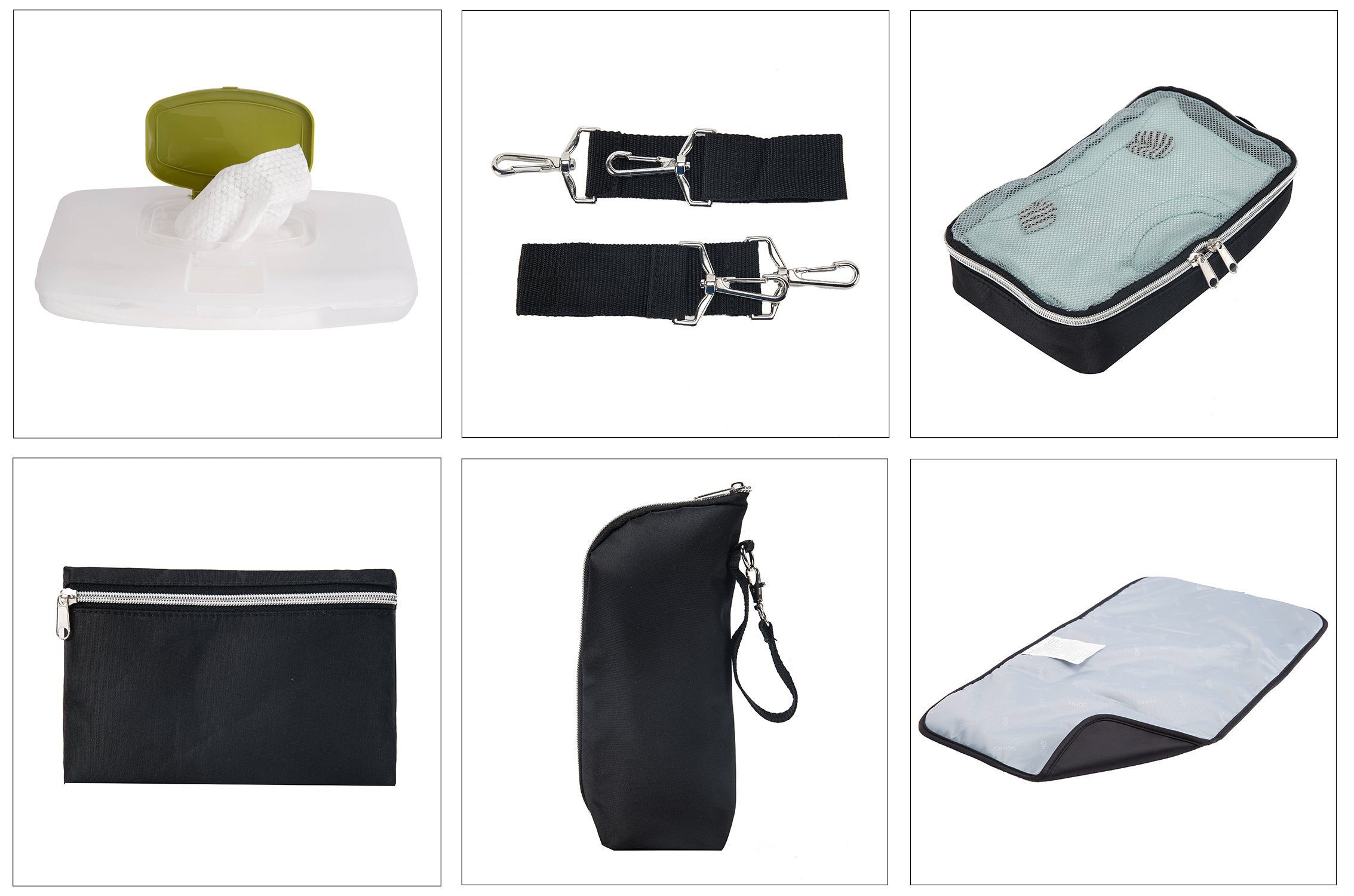SoHo Designs Time Square wipes case keeps refills organized.