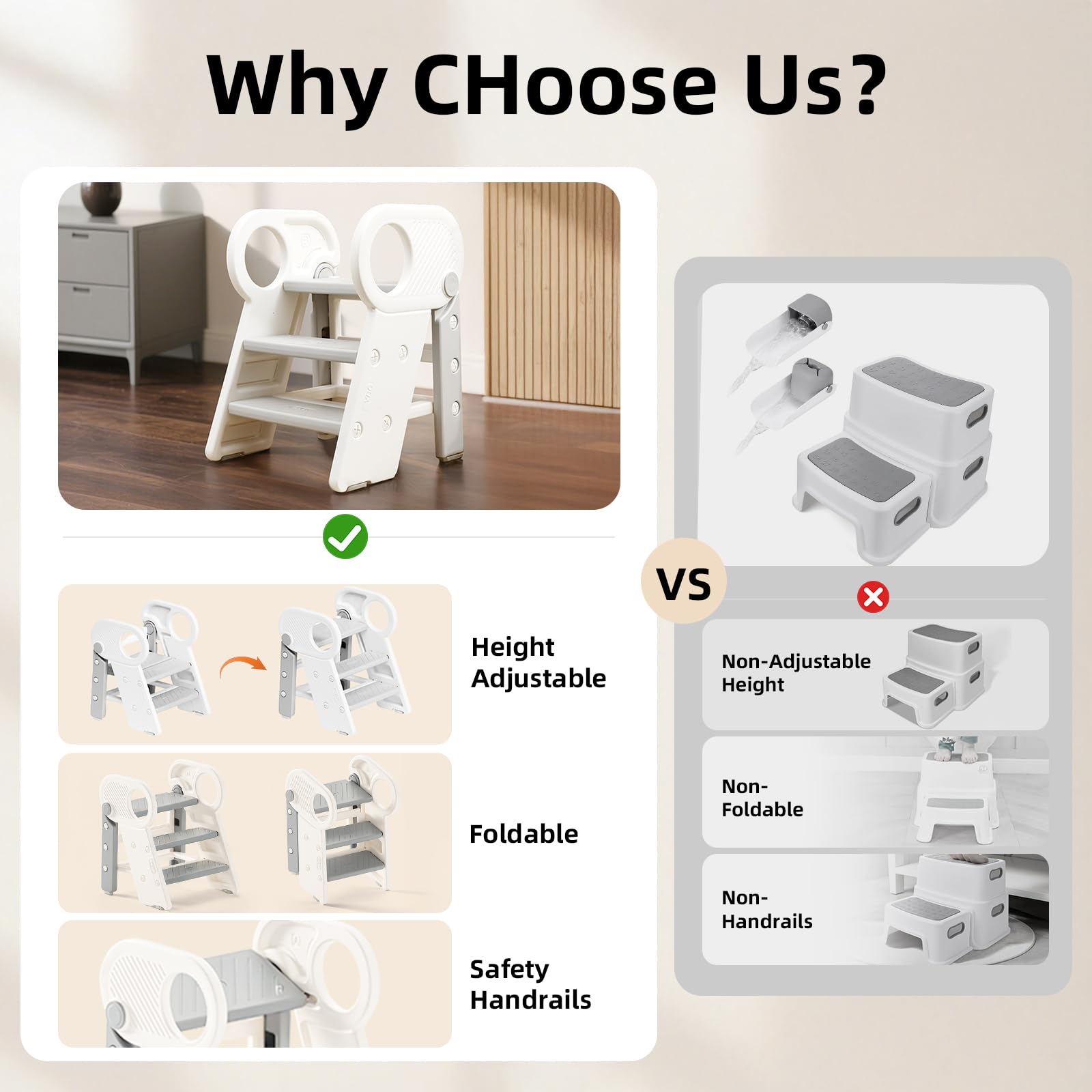 Soladder sturdy-aframe grey proves durable support up to 200 lbs
