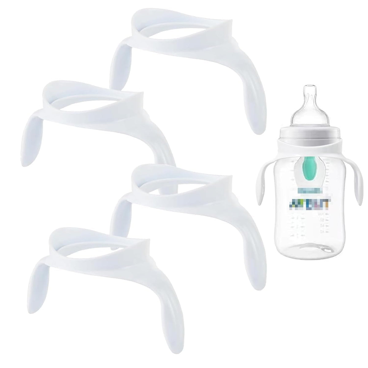 Solala bottle handles on Philips Avent bottle improve grip for tiny hands