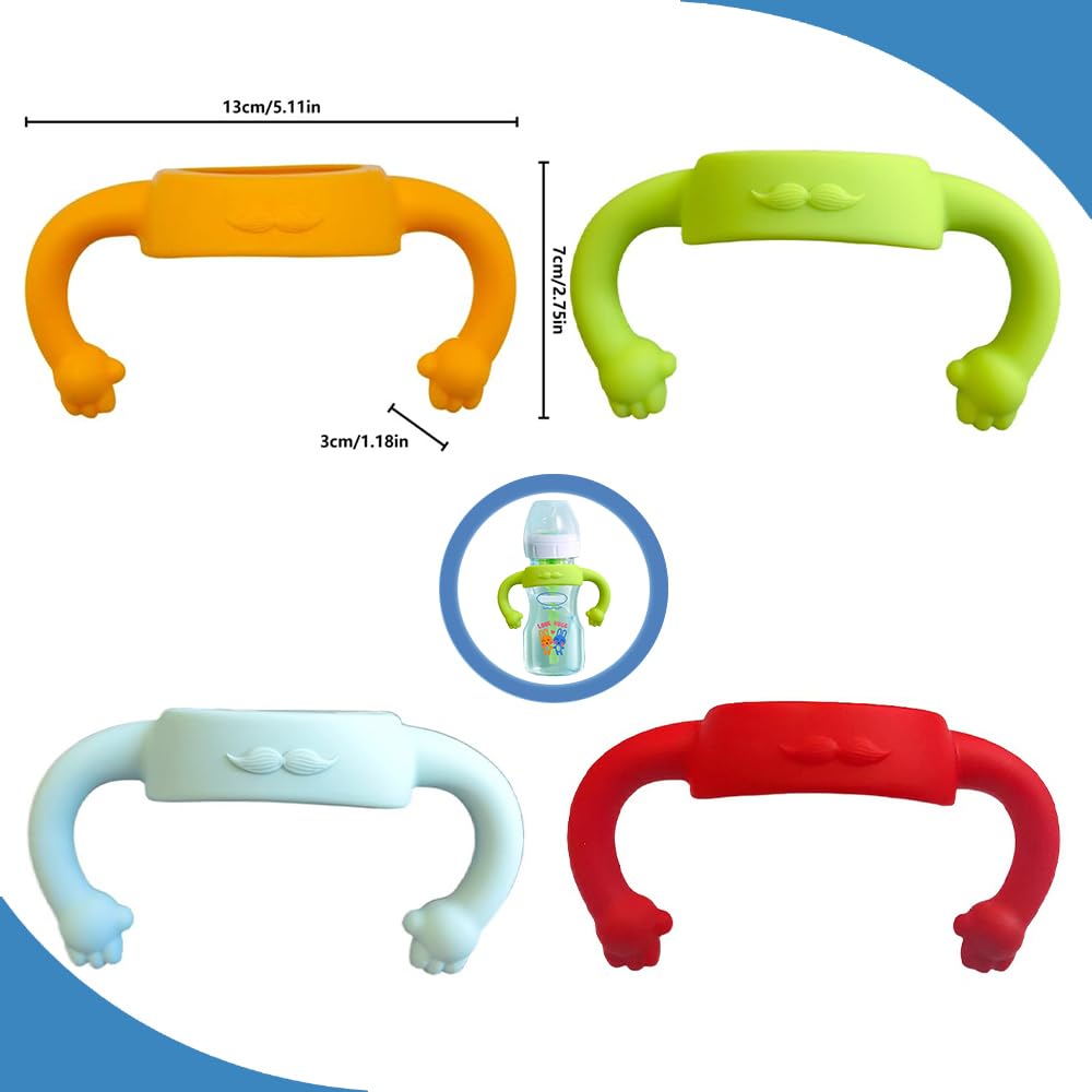 Solala removable bottle handles enable cup-transition as baby progresses.